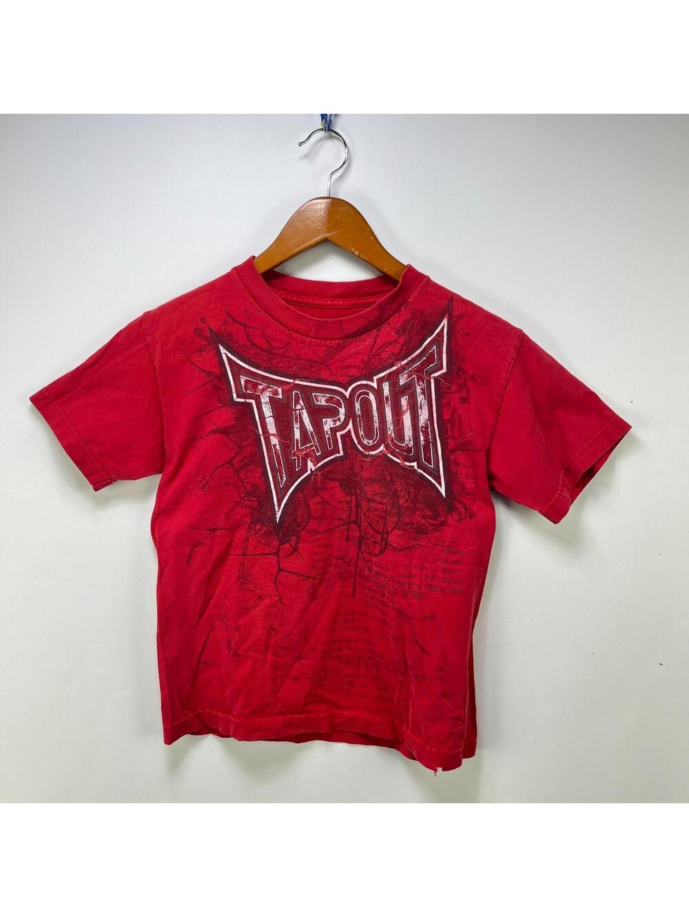 Vintage Tapout MMA Y2K T-Shirt Youth Medium